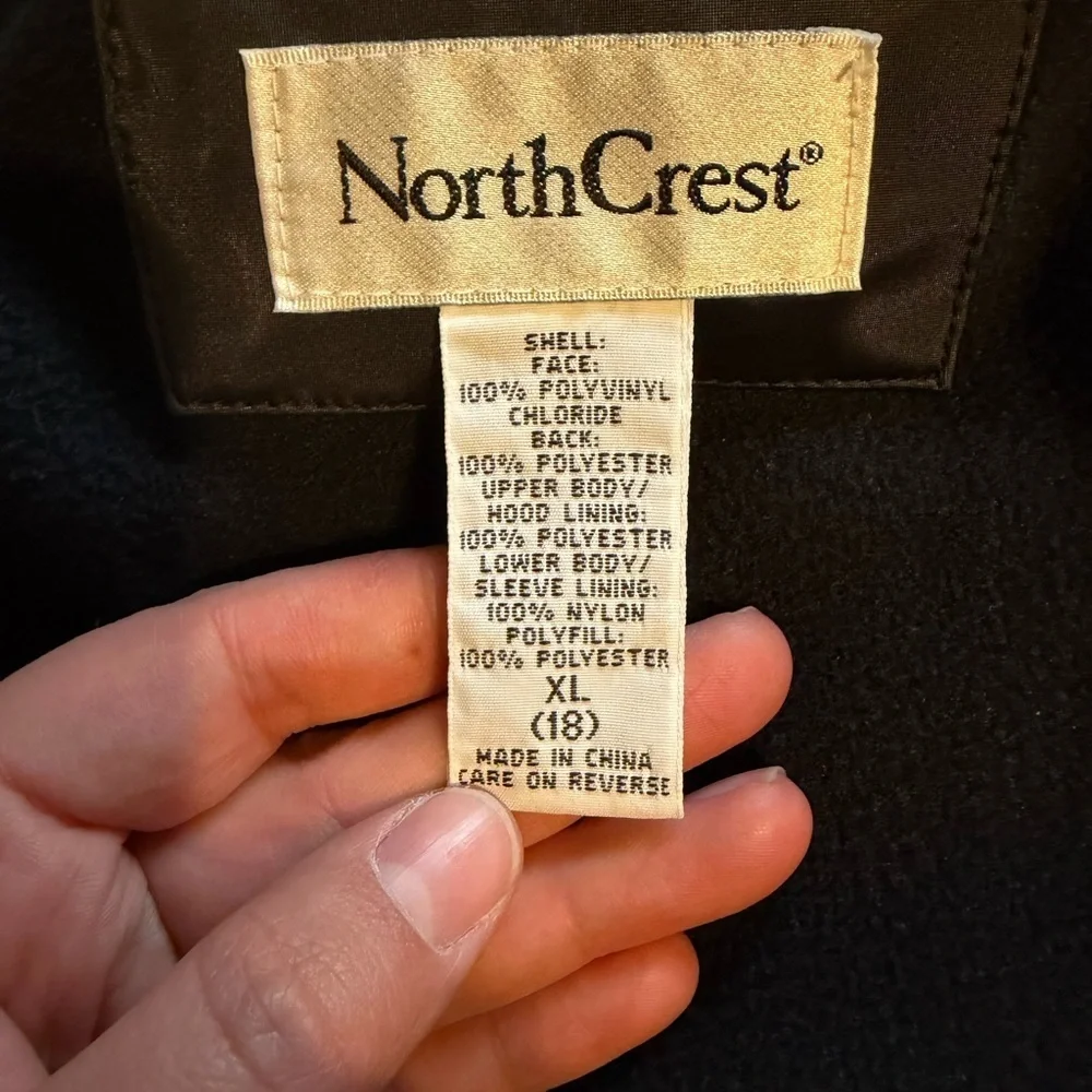 Vintage Northcrest Black Utility/Raincoat